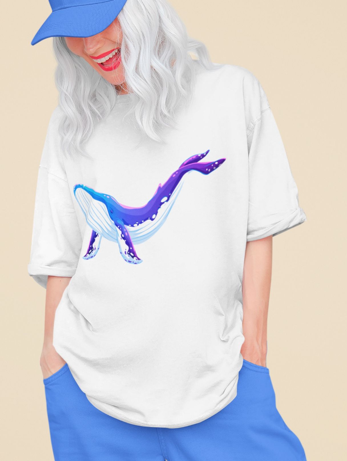 "All Is Whale" Oversized T-Shirt